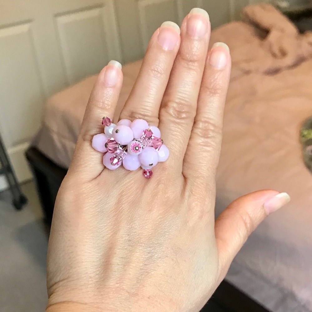 NEW Sterling Silver Crystal Ring